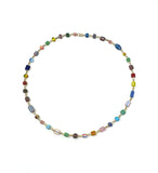 Colorful Glass Beaded Necklace with Spacers