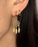 Dreamcatcher Huggie Hoop Earrings