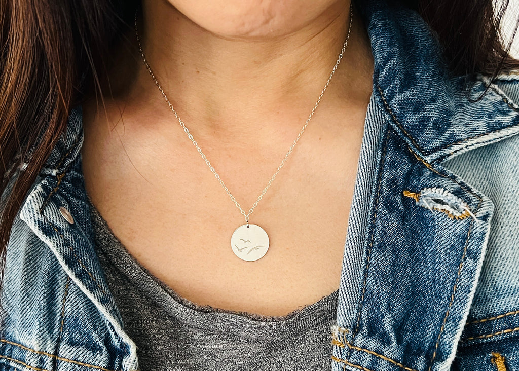 Buy Personalized Name Necklace Custom Circle Necklace Custom Disc Pendant  Engrave Gold Round Necklace Christmas Gift Friendship Necklace for Mom  Online in India - Etsy