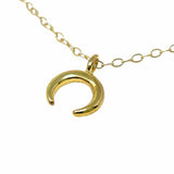 Tiny Double Horn Necklace