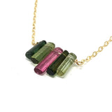 Tourmaline Bar Graduated Necklace